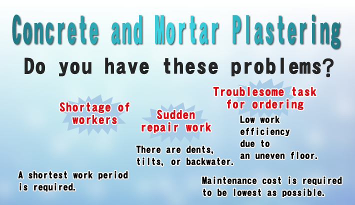 Concrete and mortar plastering: Do you have any problem like this!?