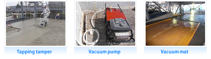 Tapping tamper  Vacuum pump  Vacuum mat